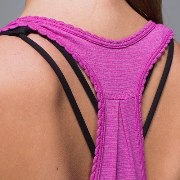 Lululemon 105f Singlet Racerback Tank Top Size 8 Heathered Ultra Violet - Picture 9 of 10